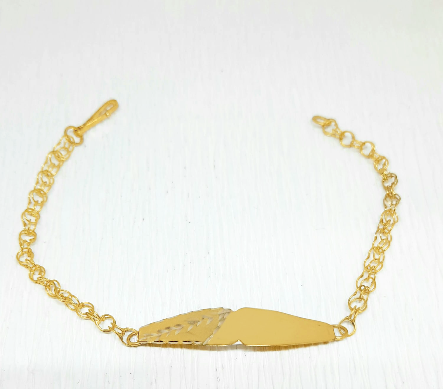 Gold Ladie ID Band